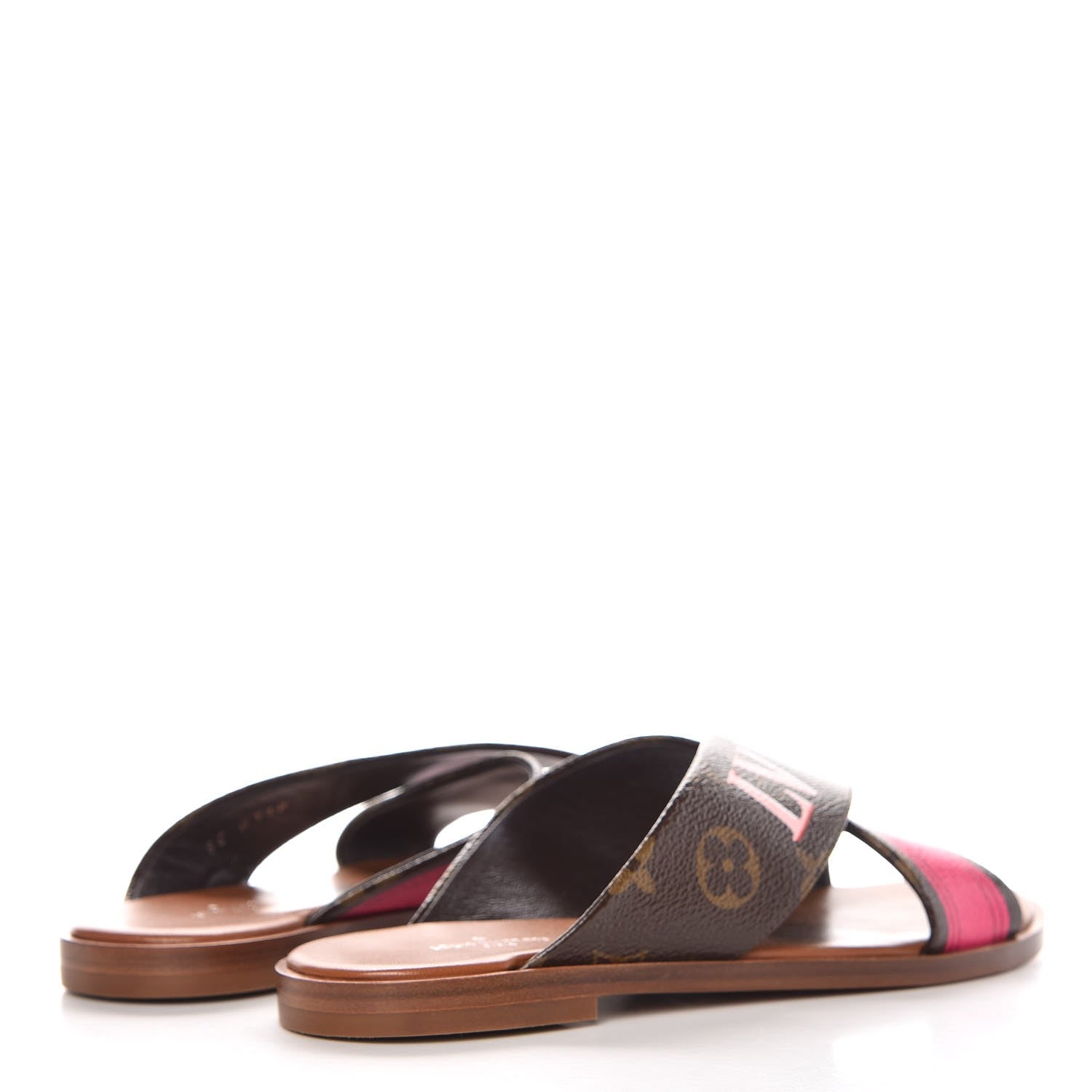 Louis Vuitton Monogram Panorama Flat Mules 36 Cacao 4 of 8