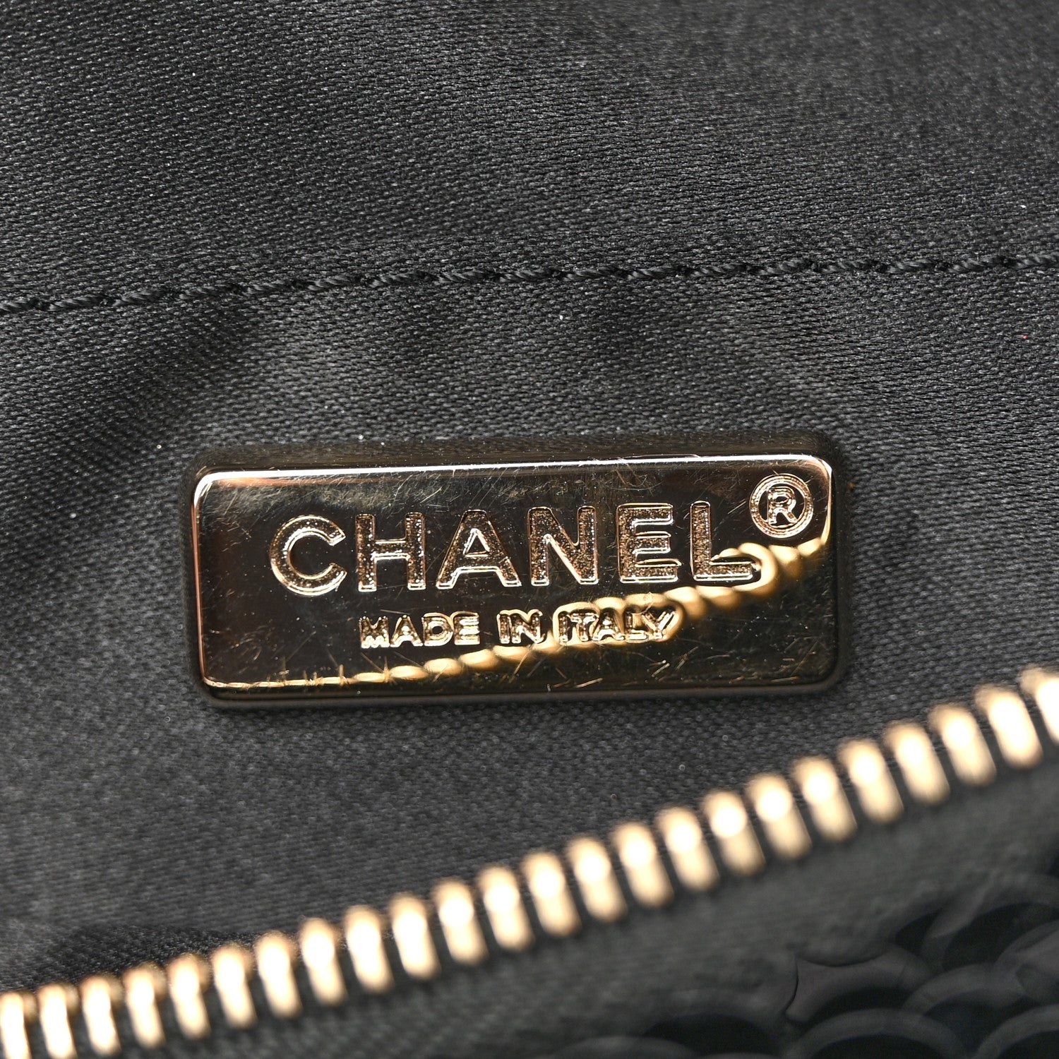 Chanel Sequin Calfskin Sparkling City Waist Bag Fanny Pack Black 6 of 10