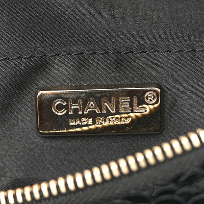 Chanel Sequin Calfskin Sparkling City Waist Bag Fanny Pack Black 6 of 10