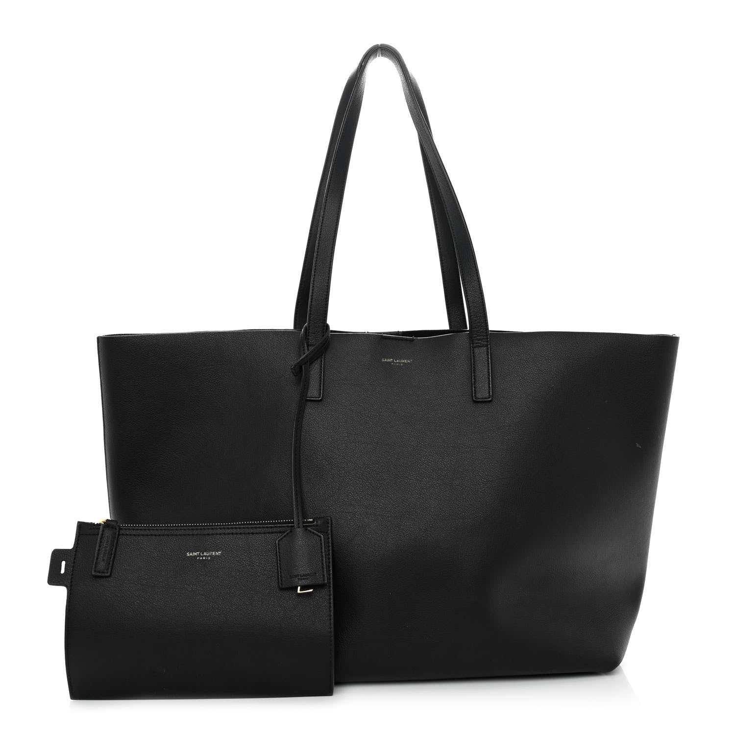 Saint Laurent Calfskin Large Shopping Tote Black 1 of 15