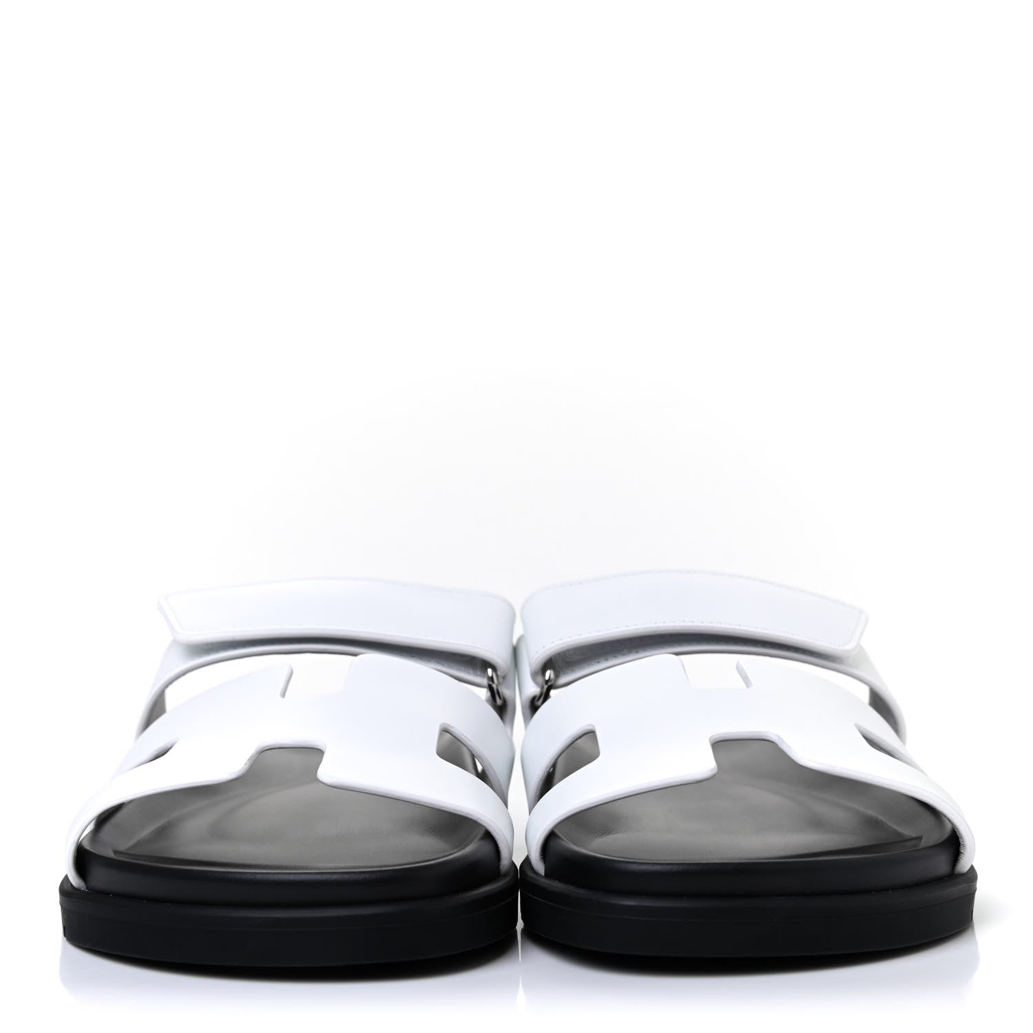 Hermes Calfskin Womens Chypre Sandals 40 White 2 of 4