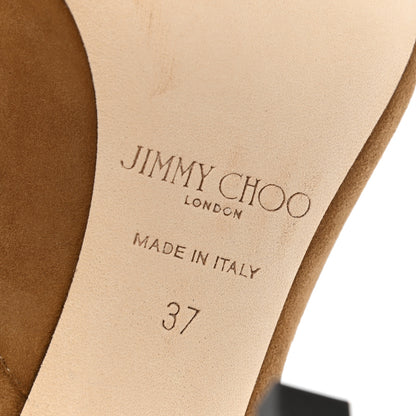 Jimmy Choo Suede Lorna 100 Pumps 37 Hazel 6 of 8