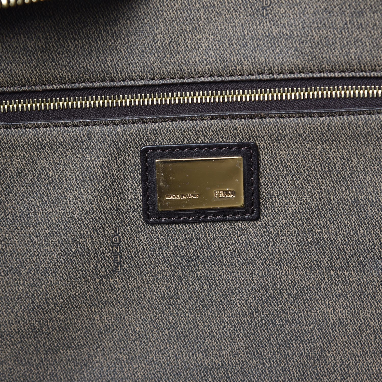 Fendi Zucca Spalmati Medium Roll Tote Tobacco Moro 6 of 11