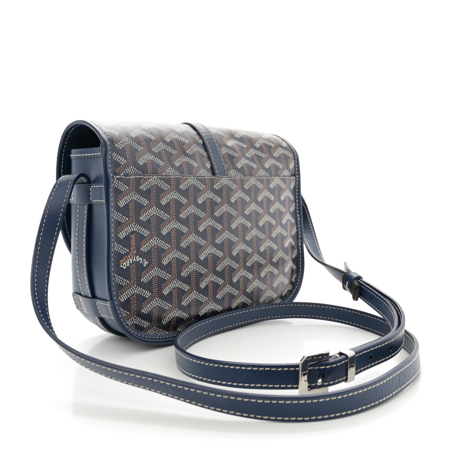 Goyard Goyardine Belvedere II PM Messenger Bag Navy 3 of 10
