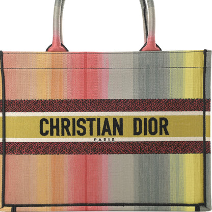 Christian Dior Canvas Embroidered Medium Dioraura Book Tote Multicolor 8 of 11