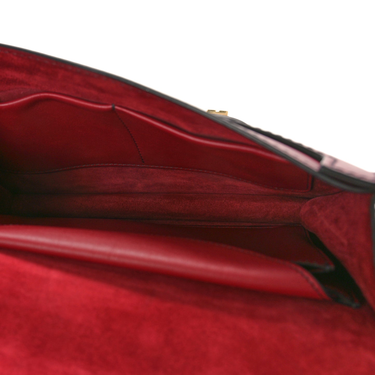 Calfskin J'Adior Chain Flap Bag Red