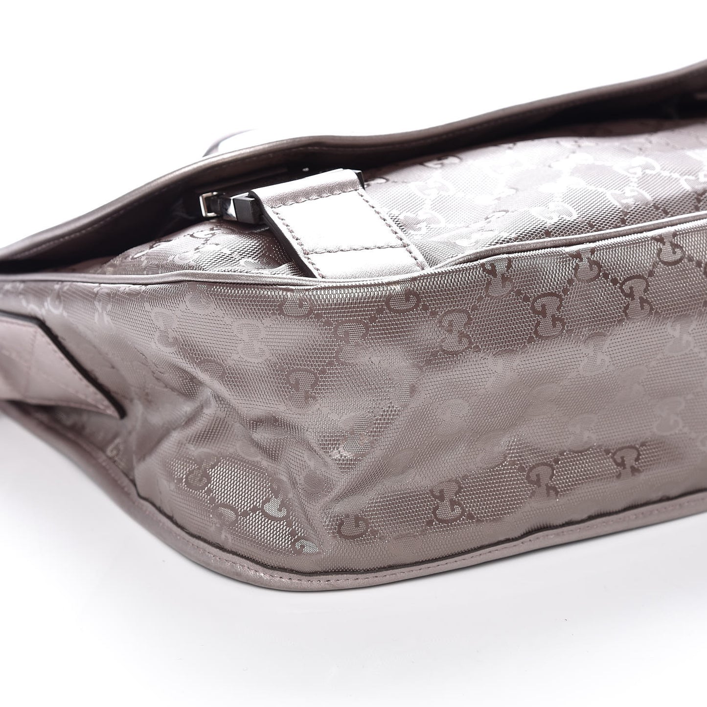 Imprime Monogram Medium Double Buckle Flap Messenger Bag Mauve