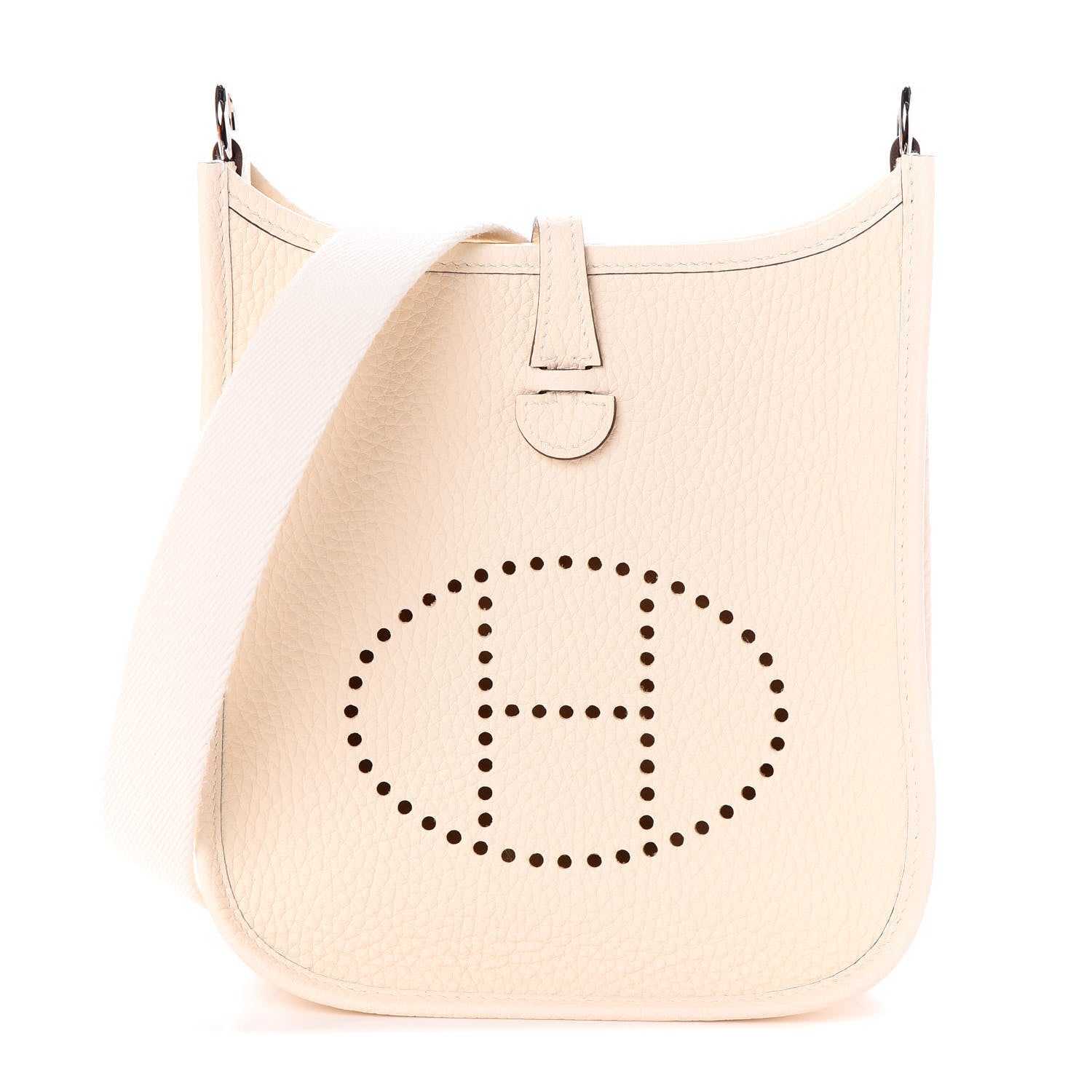 Hermes Taurillon Clemence Amazone Evelyne TPM Nata Craie 1 of 9