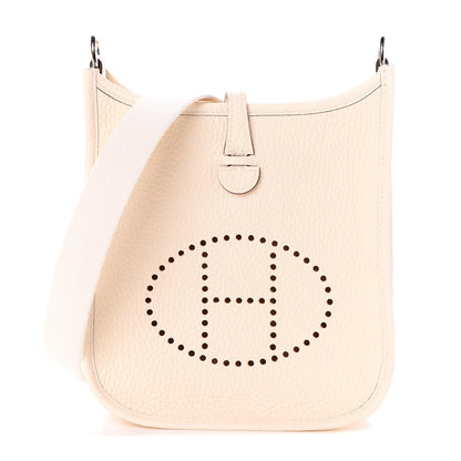 Hermes Taurillon Clemence Amazone Evelyne TPM Nata Craie 1 of 9