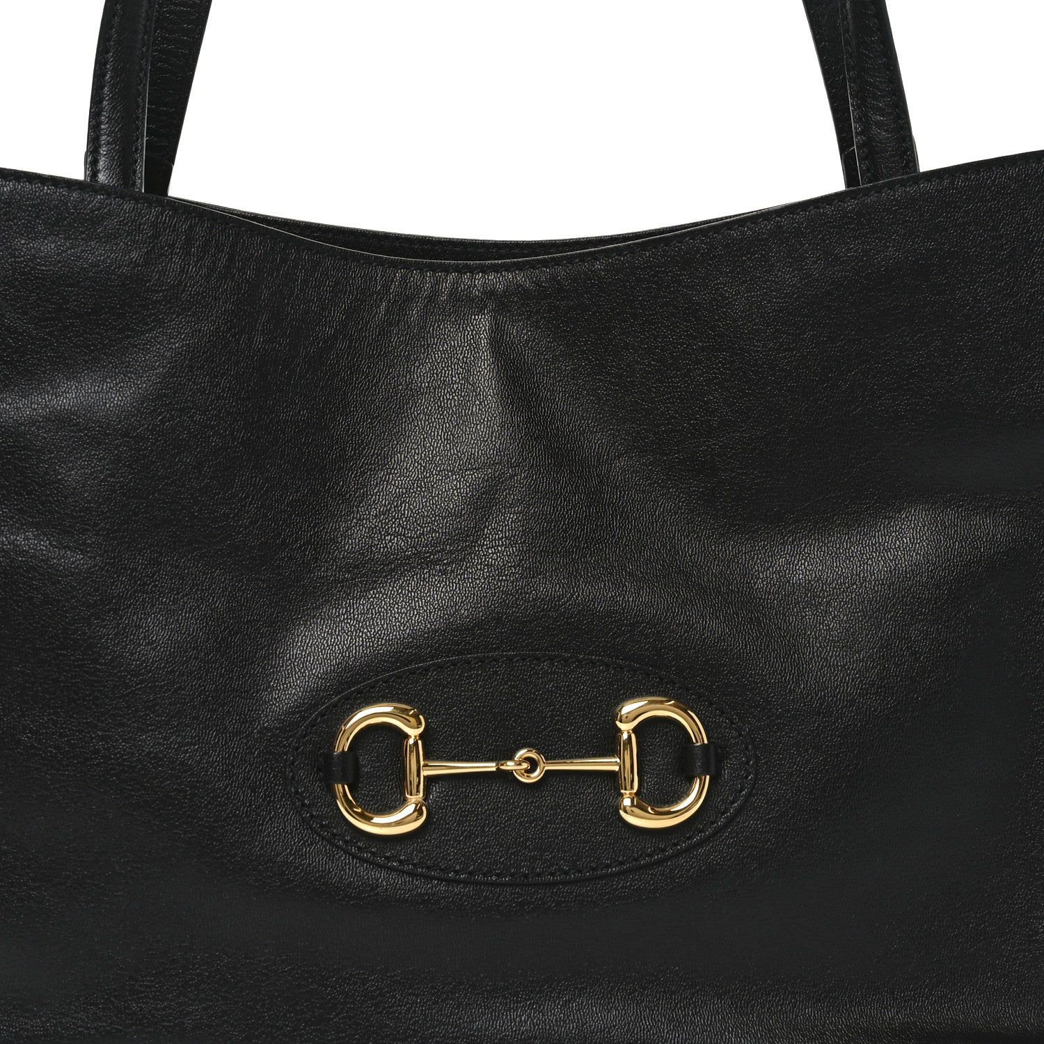 Gucci New Sakai Calfskin Lux Horsebit 1955 Tote Bag Black 15 of 19