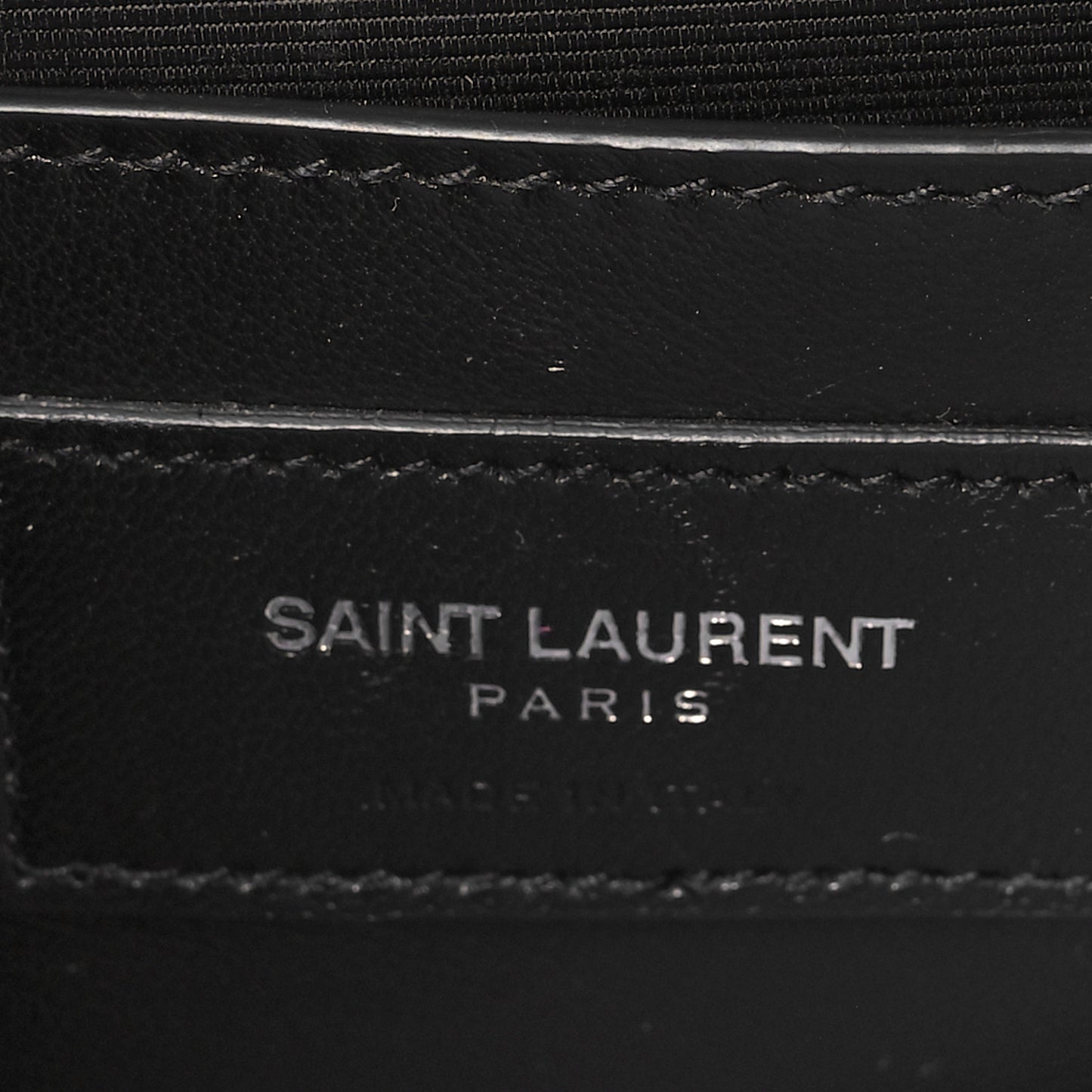 Suede Fringe Chain Small Monogram Satchel Black