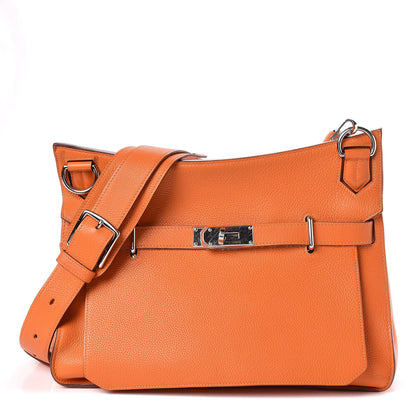 Hermes Taurillon Clemence Jypsiere 34 Orange 1 of 19