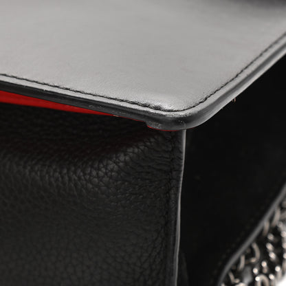 Christian Louboutin Calfskin Boudoir Shoulder Bag Black 7 of 12