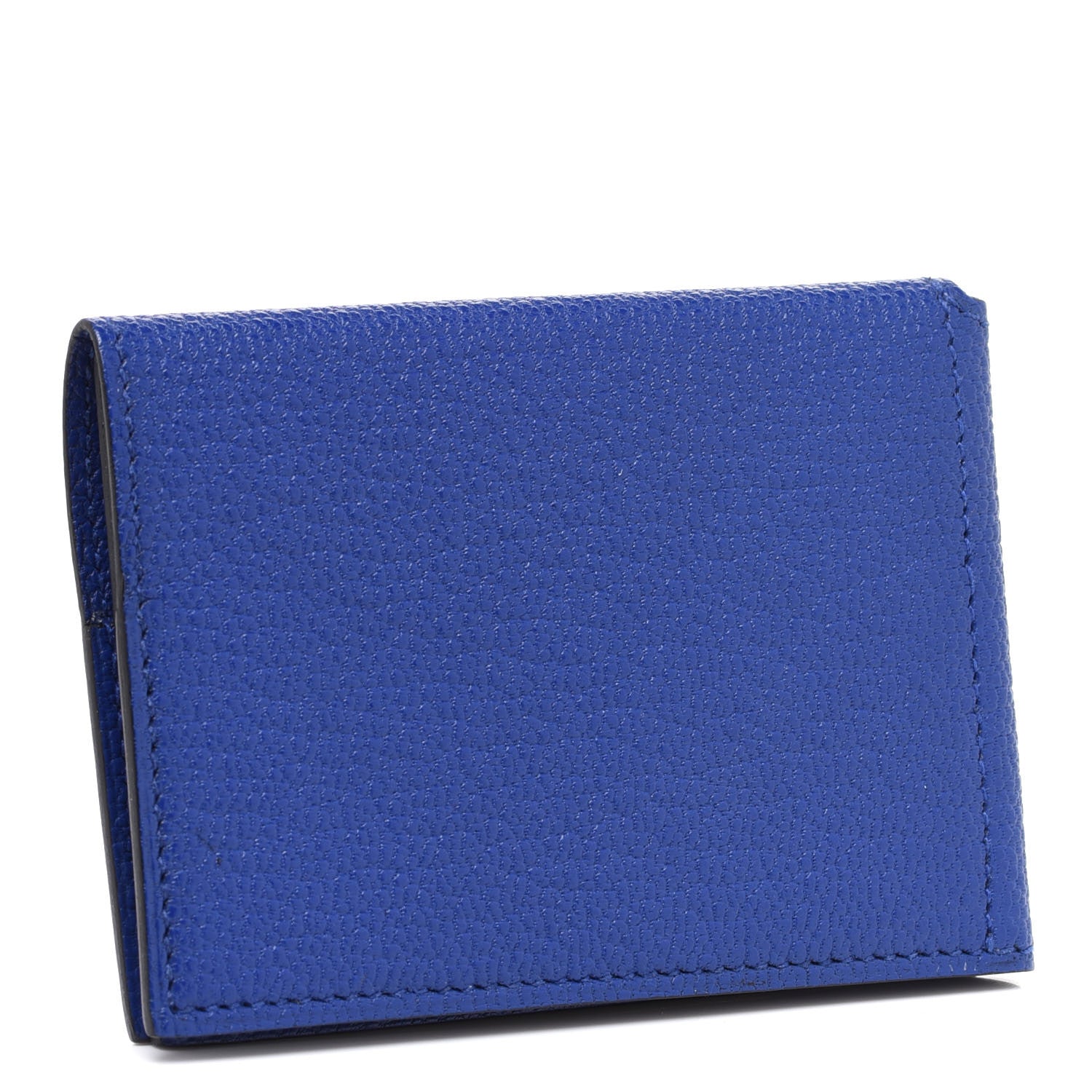 Hermes Chevre Mysore Guernesey Card Case Bleu Electrique 6 of 16