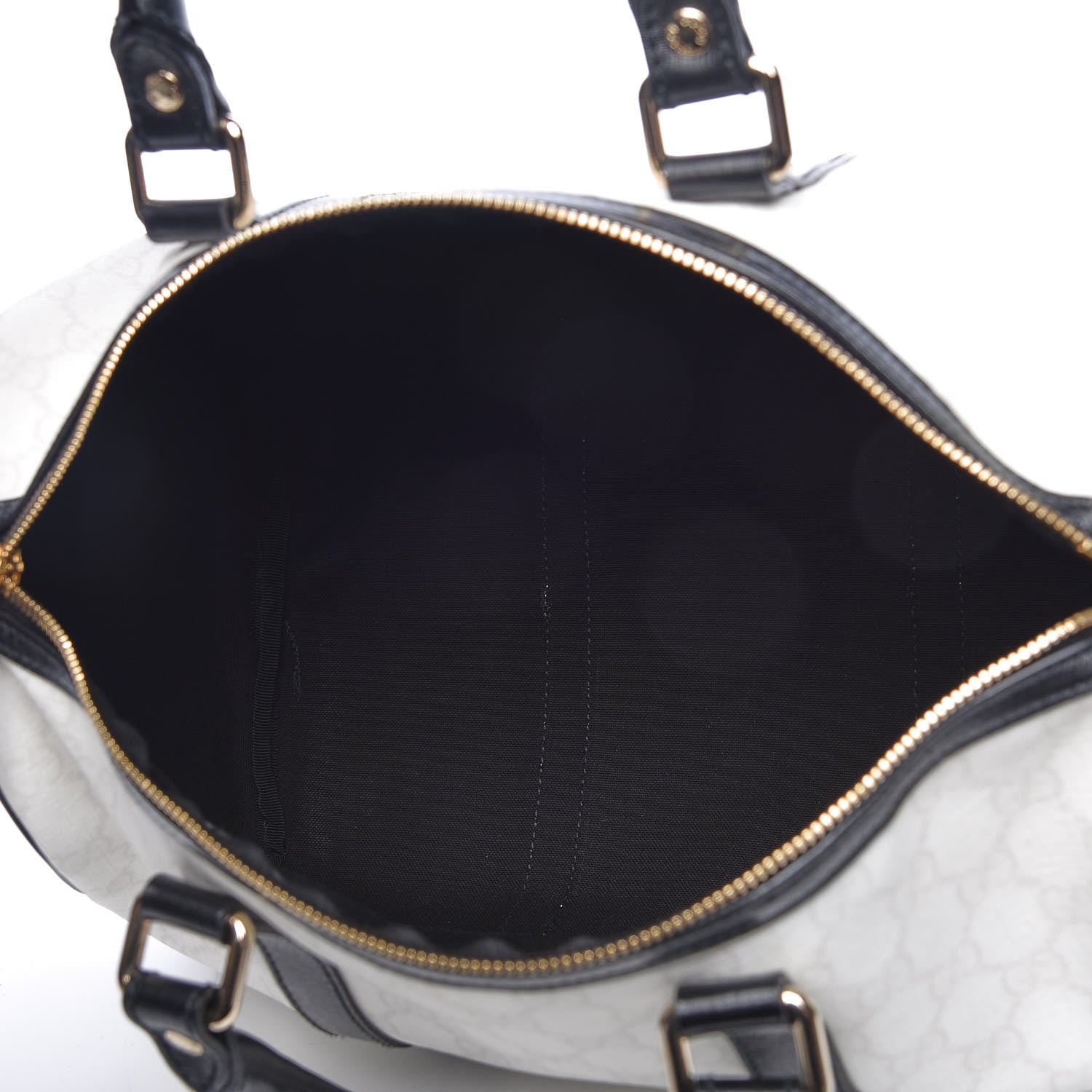 Gucci GG Plus Monogram Medium Joy Boston White Black 7 of 9