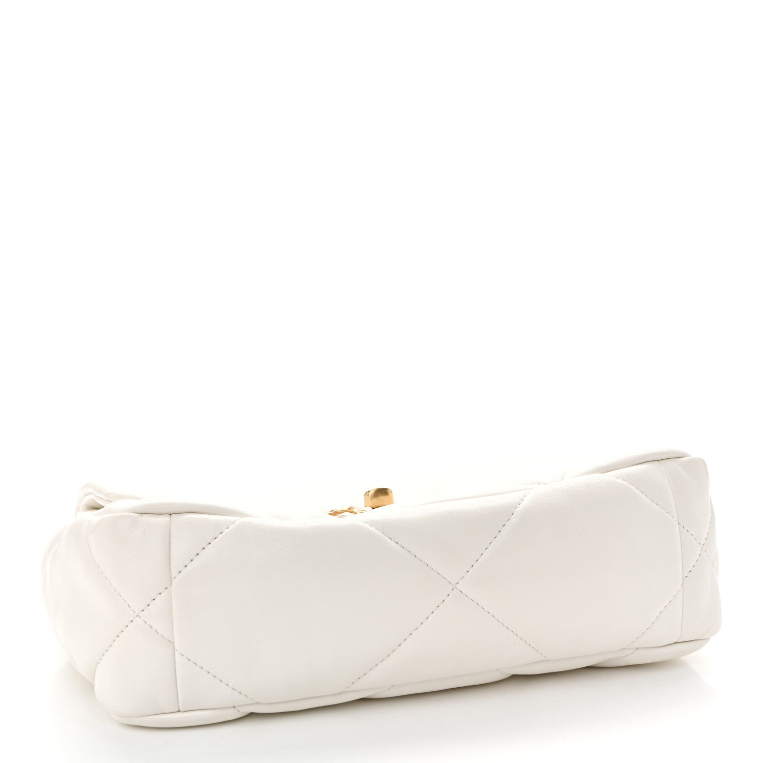 Chanel Lambskin Quilted Medium Chanel 19 Flap White 4 of 11