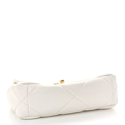 Chanel Lambskin Quilted Medium Chanel 19 Flap White 4 of 11