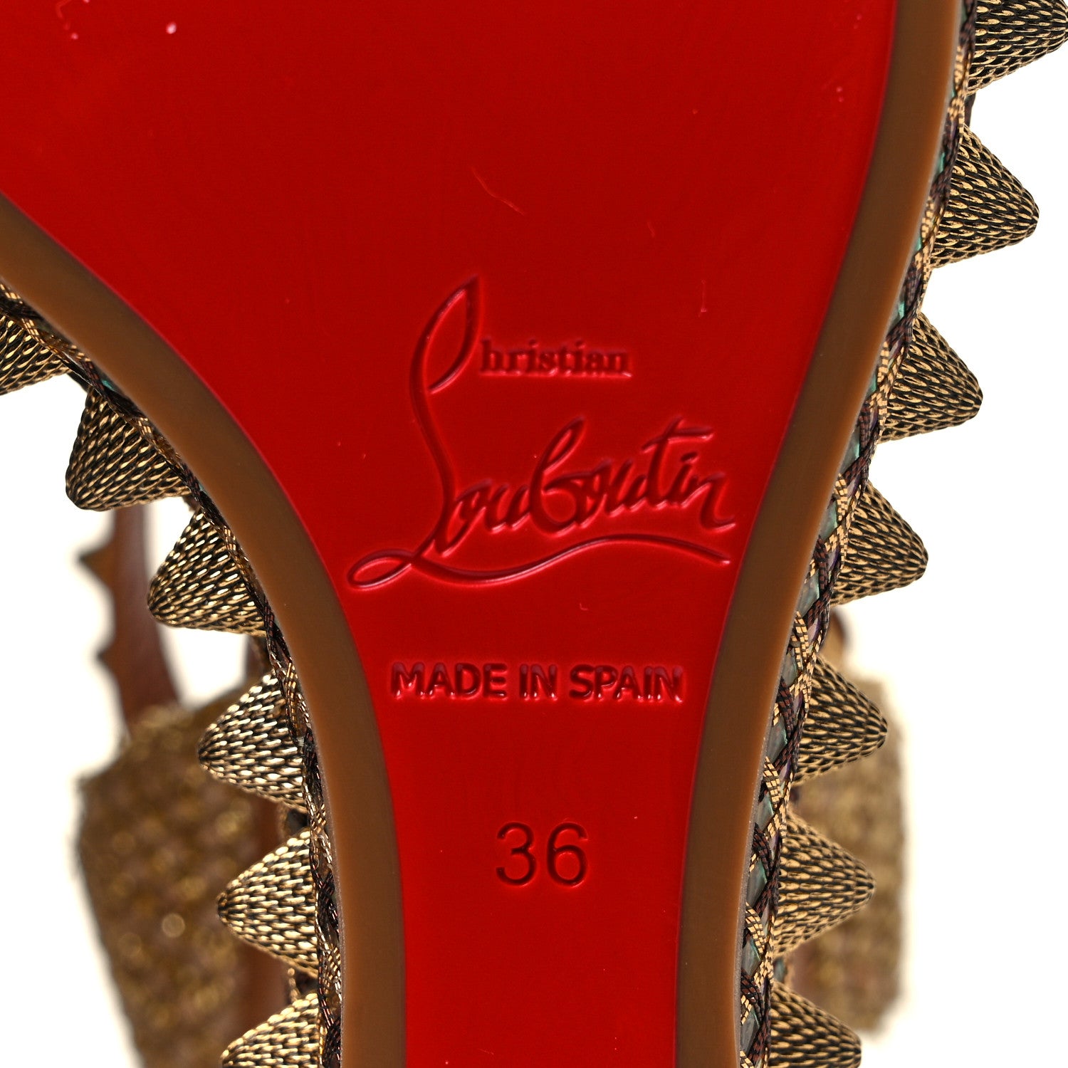 Christian Louboutin Calfskin Cordorella 110 Wedge Sandals 36 Version Cuoio 6 of 8
