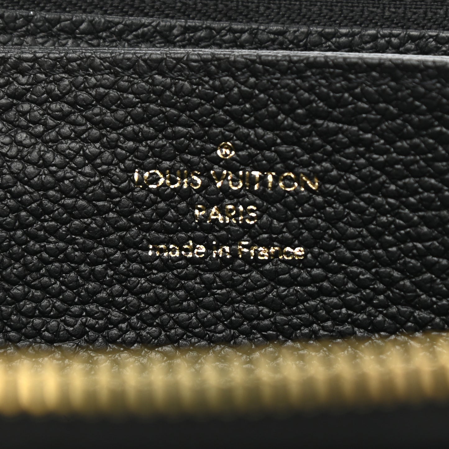 Empreinte Monogram Giant Zippy Wallet Black Beige