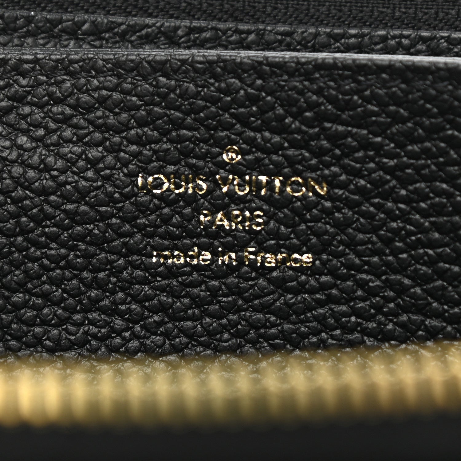 Louis Vuitton Empreinte Monogram Giant Zippy Wallet Black Beige 6 of 7