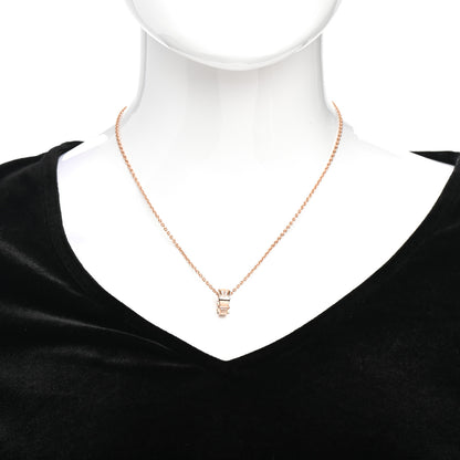 Bulgari 18K Rose Gold Diamond Serpenti Viper Pendant Necklace 2 of 5