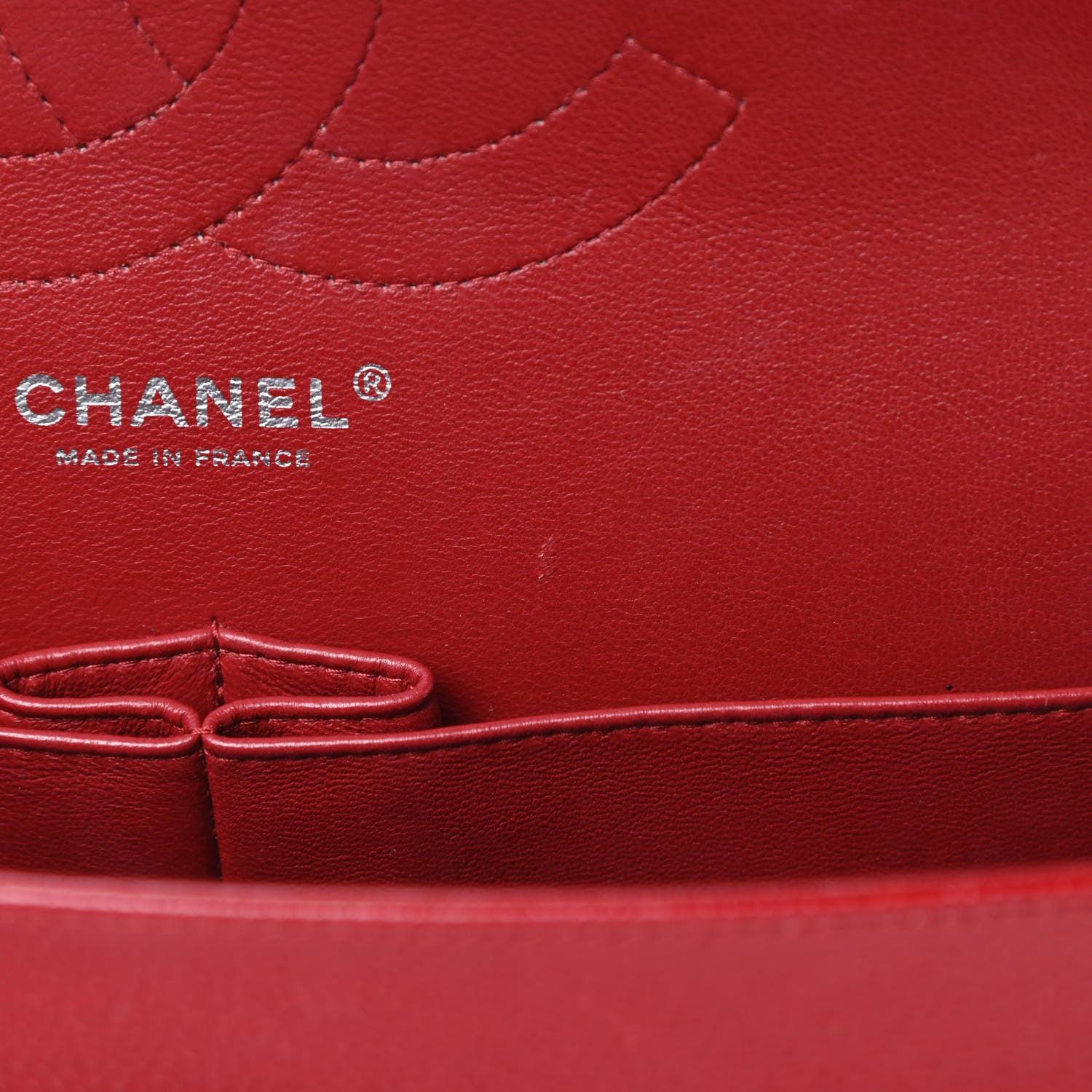 Chanel Caviar Quilted Jumbo Double Flap Dark Red 8 of 15