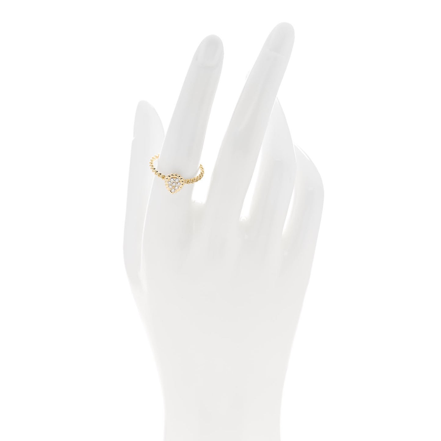 18K Yellow Gold Diamond XS Serpent Boheme Ring 56 7.5
