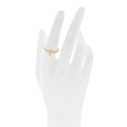 Boucheron 18K Yellow Gold Diamond XS Serpent Boheme Ring 56 7.5 2 of 6