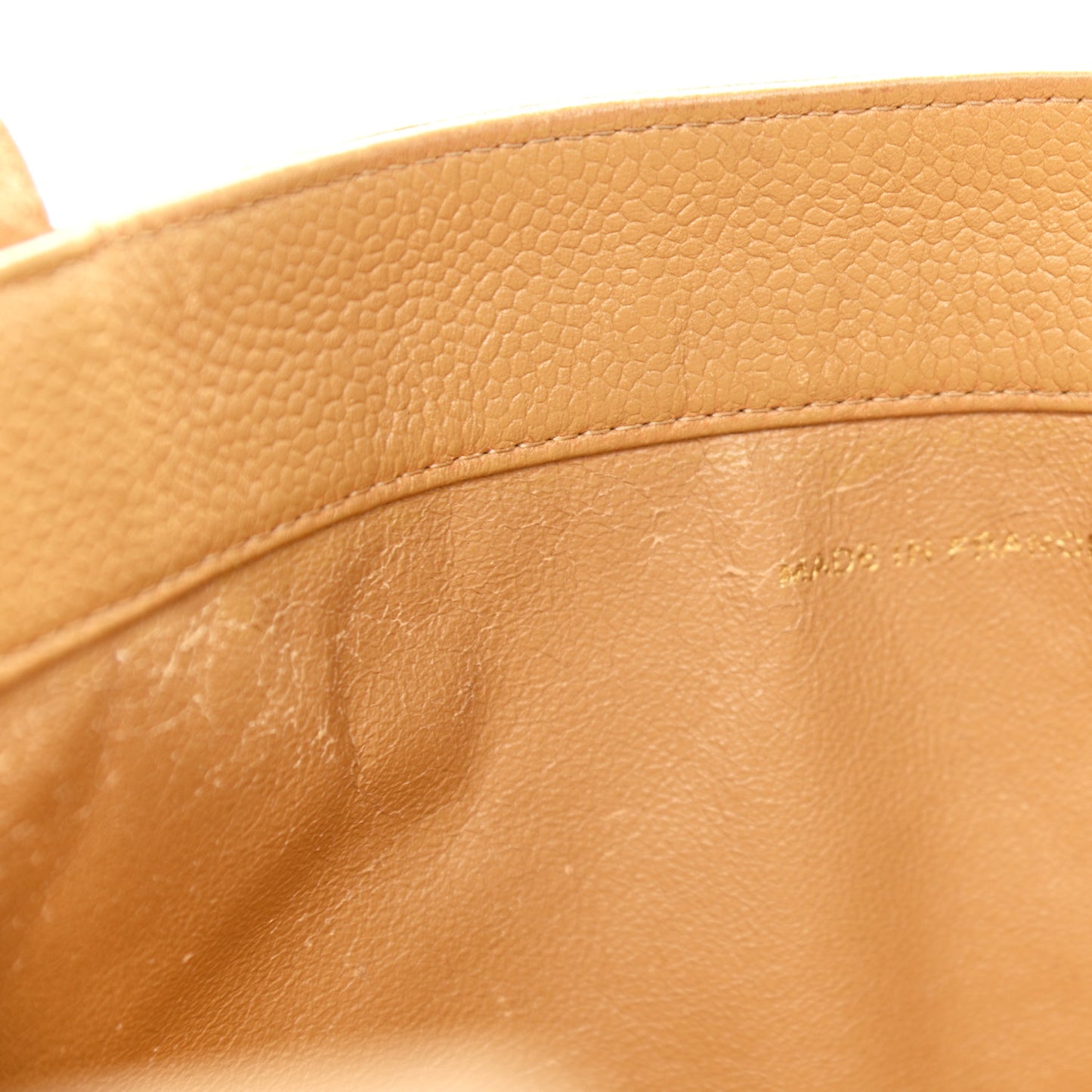 Caviar CC Tote Beige
