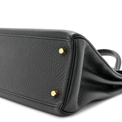 Hermes Togo Kelly Retourne 28 Black 9 of 10