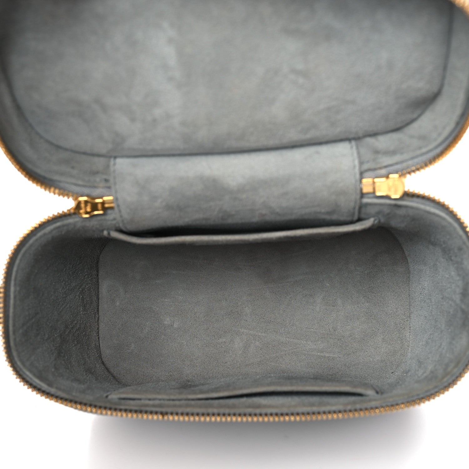 Christian Dior Lambskin Cannage Small Diortravel Vanity Case Grey 5 of 10