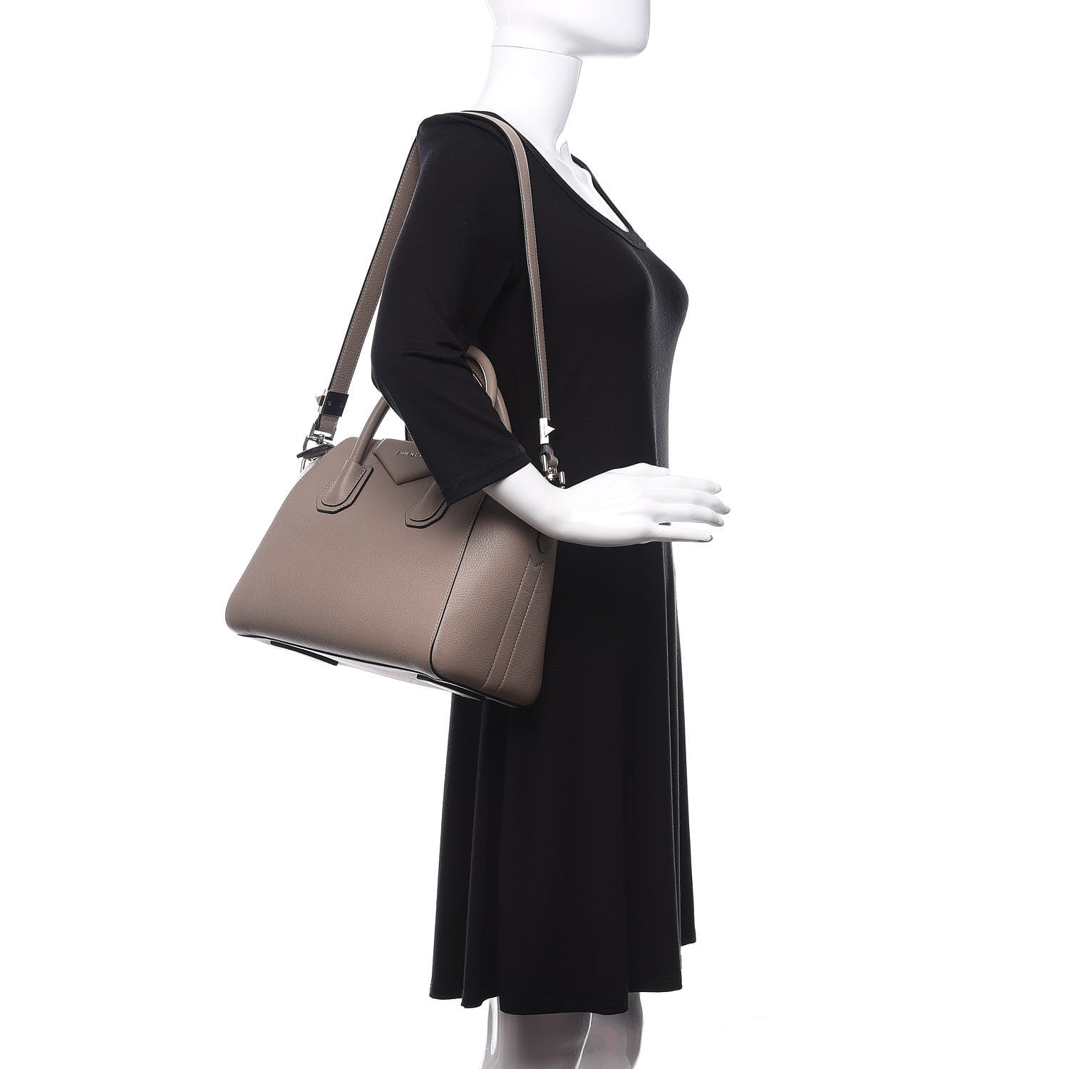 Givenchy Sugar Goatskin Small Antigona Mastic 2 of 12