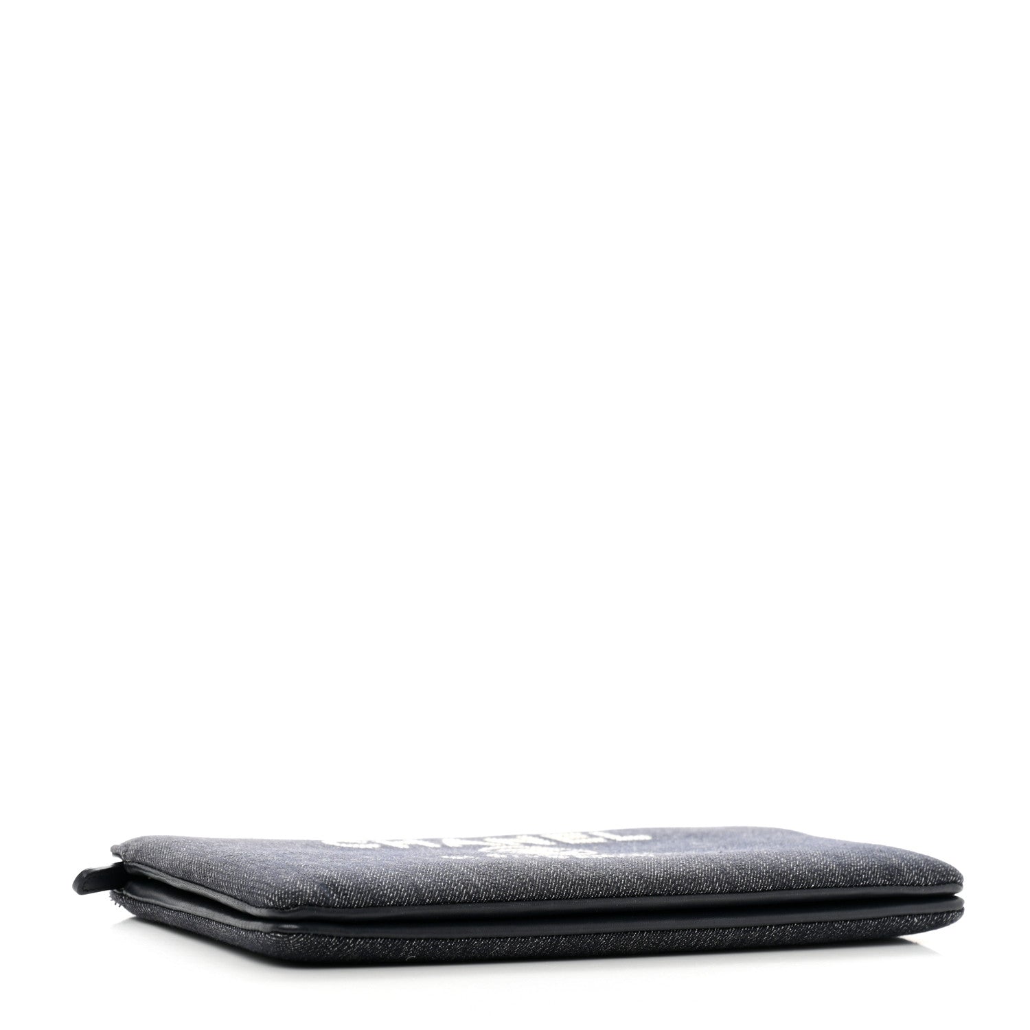 Chanel Denim Small Deauville Zipped Pouch Dark Blue 4 of 12