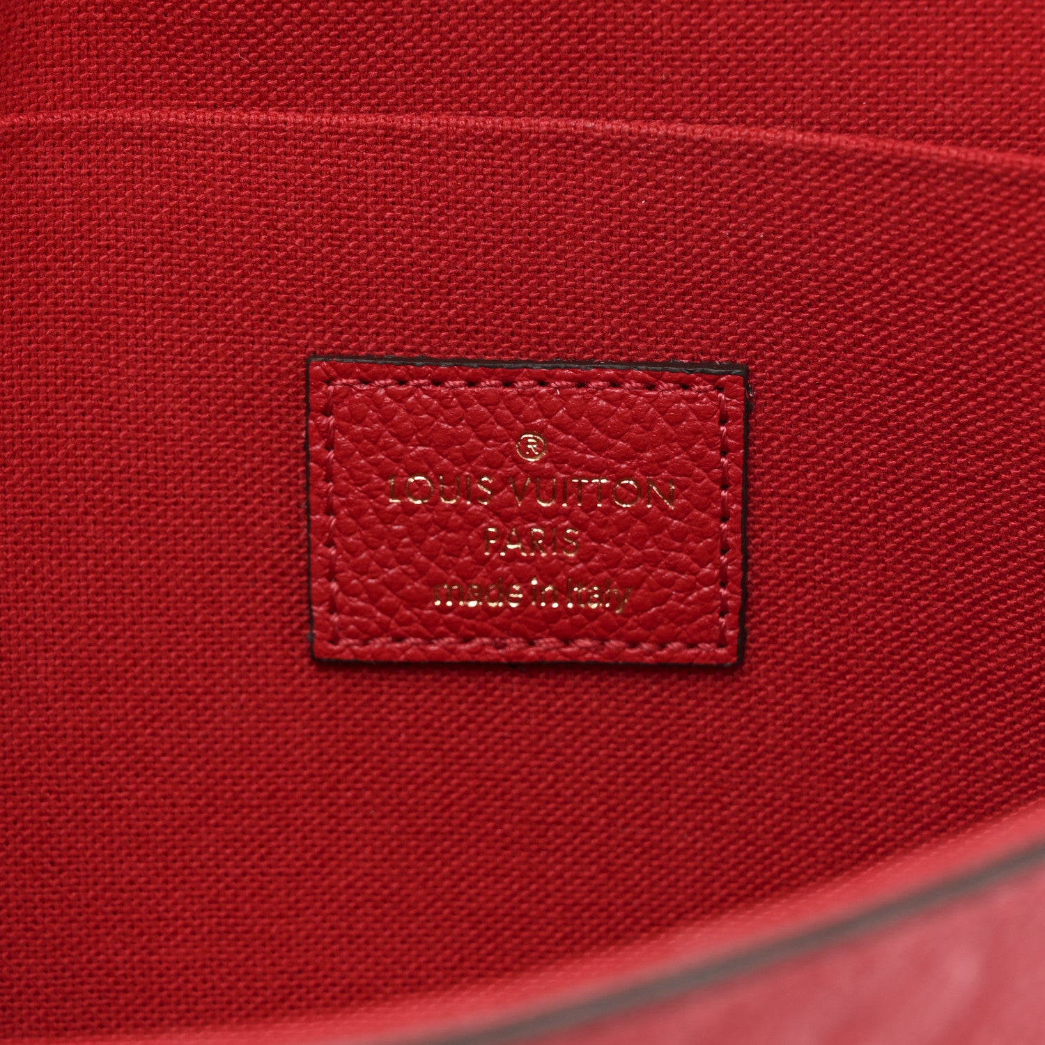 Louis Vuitton Empreinte Pochette Felicie Chain Wallet Scarlet 17 of 25
