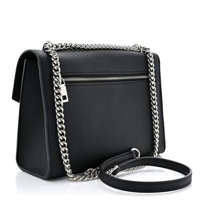 Louis Vuitton Soft Calfskin Mylockme Chain Bag BB Black 3 of 9