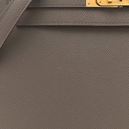 Hermes Epsom Kelly Sellier 25 Etain 8 of 17