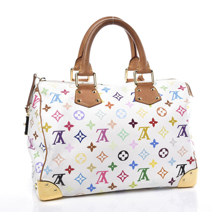 Louis Vuitton Monogram Multicolor Speedy 30 White 2 of 10