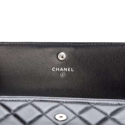 Chanel Lambskin Quilted Medium Boy Flap Wallet Black 6 of 9