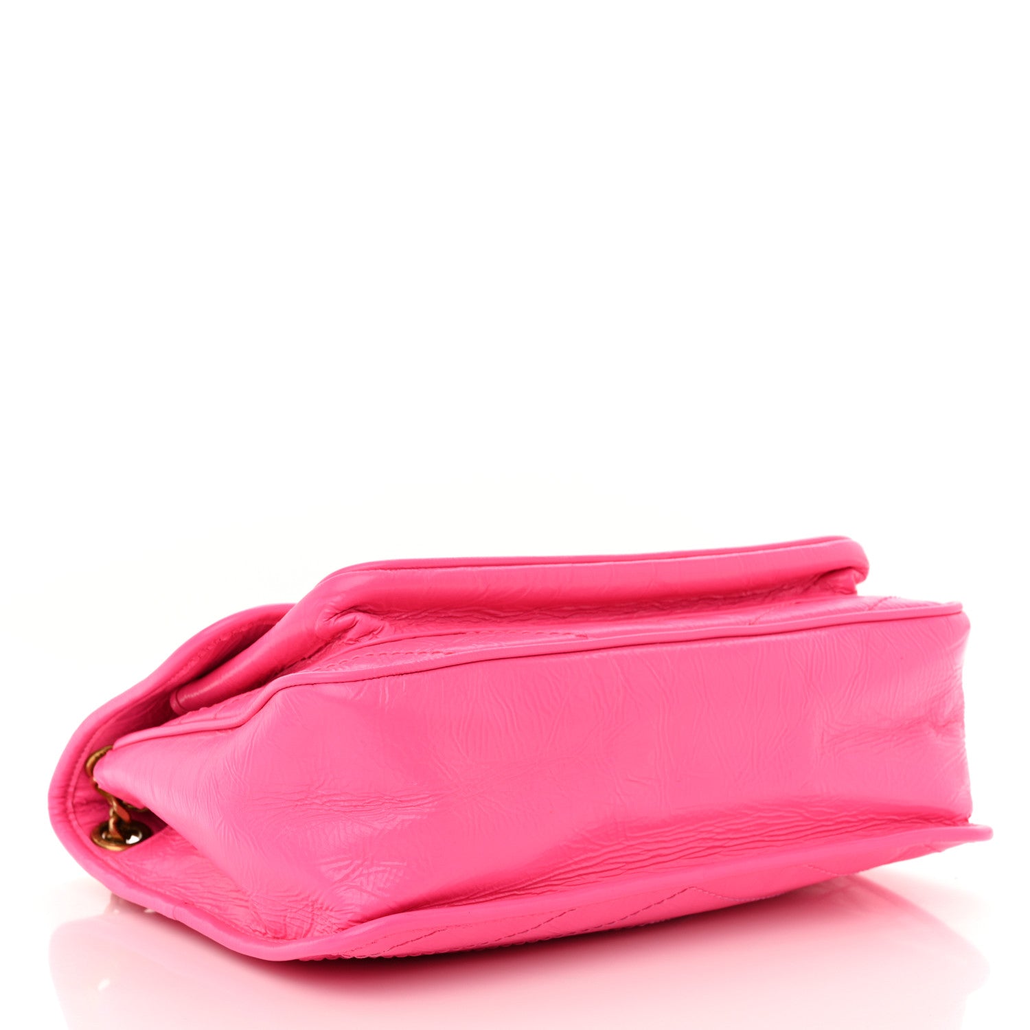 Saint Laurent Crinkled Calfskin Matelasse Monogram Medium Niki Chain Satchel Rose Glow 4 of 11