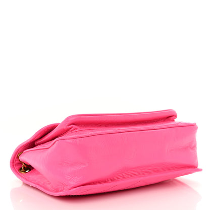 Saint Laurent Crinkled Calfskin Matelasse Monogram Medium Niki Chain Satchel Rose Glow 4 of 11