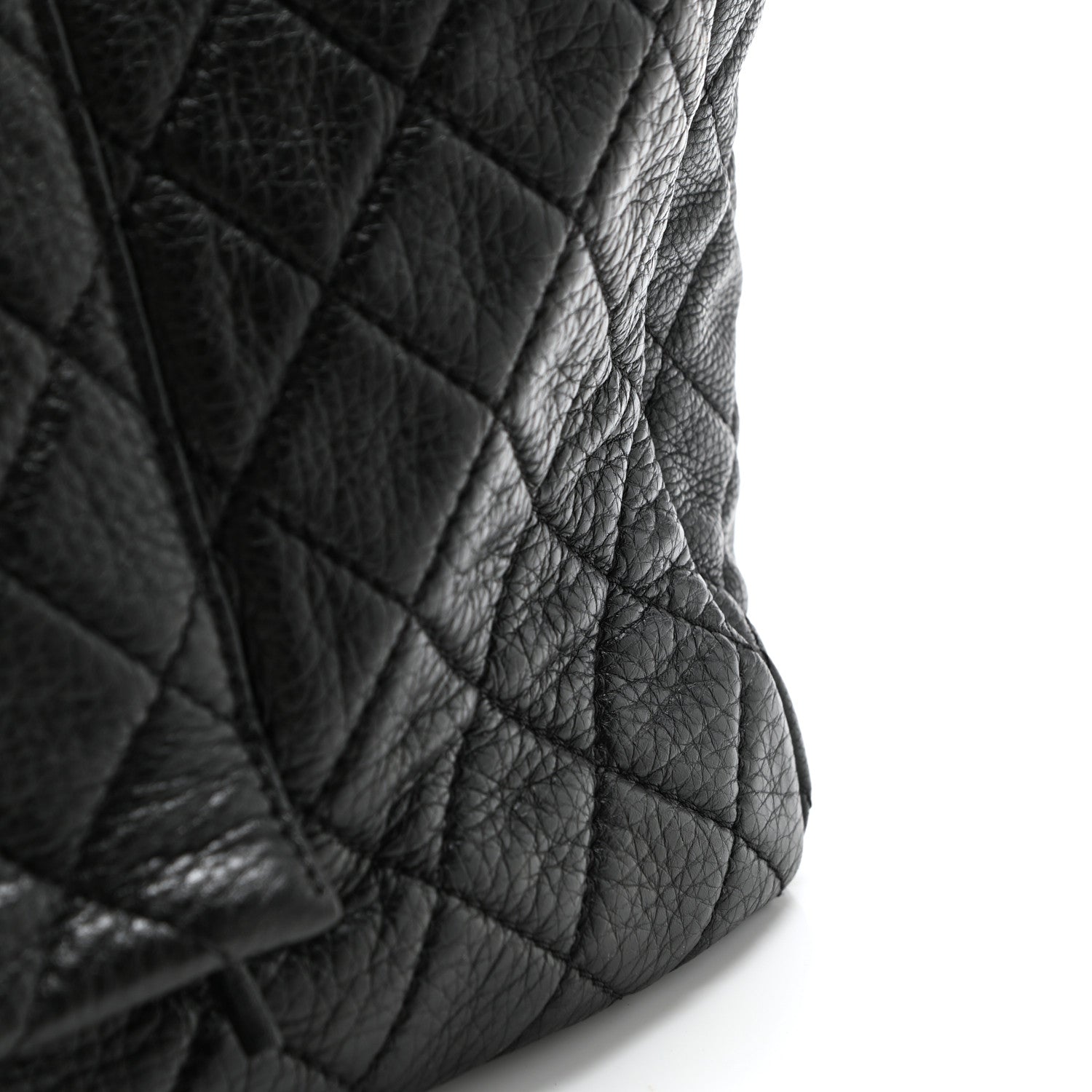 Chanel Calfskin Quilted XXL Travel Flap Bag Black 15 of 16