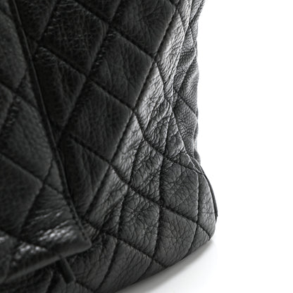 Chanel Calfskin Quilted XXL Travel Flap Bag Black 15 of 16