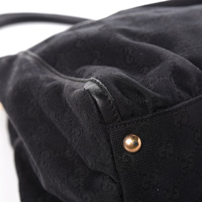 Gucci Monogram D Gold Large Shoulder Bag Black 9 of 13