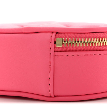 Louis Vuitton Calfskin Embroidered Monogram Pop My Heart Bag Pouch Dragon Fruit Pink 9 of 10