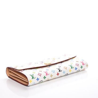 Louis Vuitton Monogram Multicolor Sarah Wallet White 4 of 7