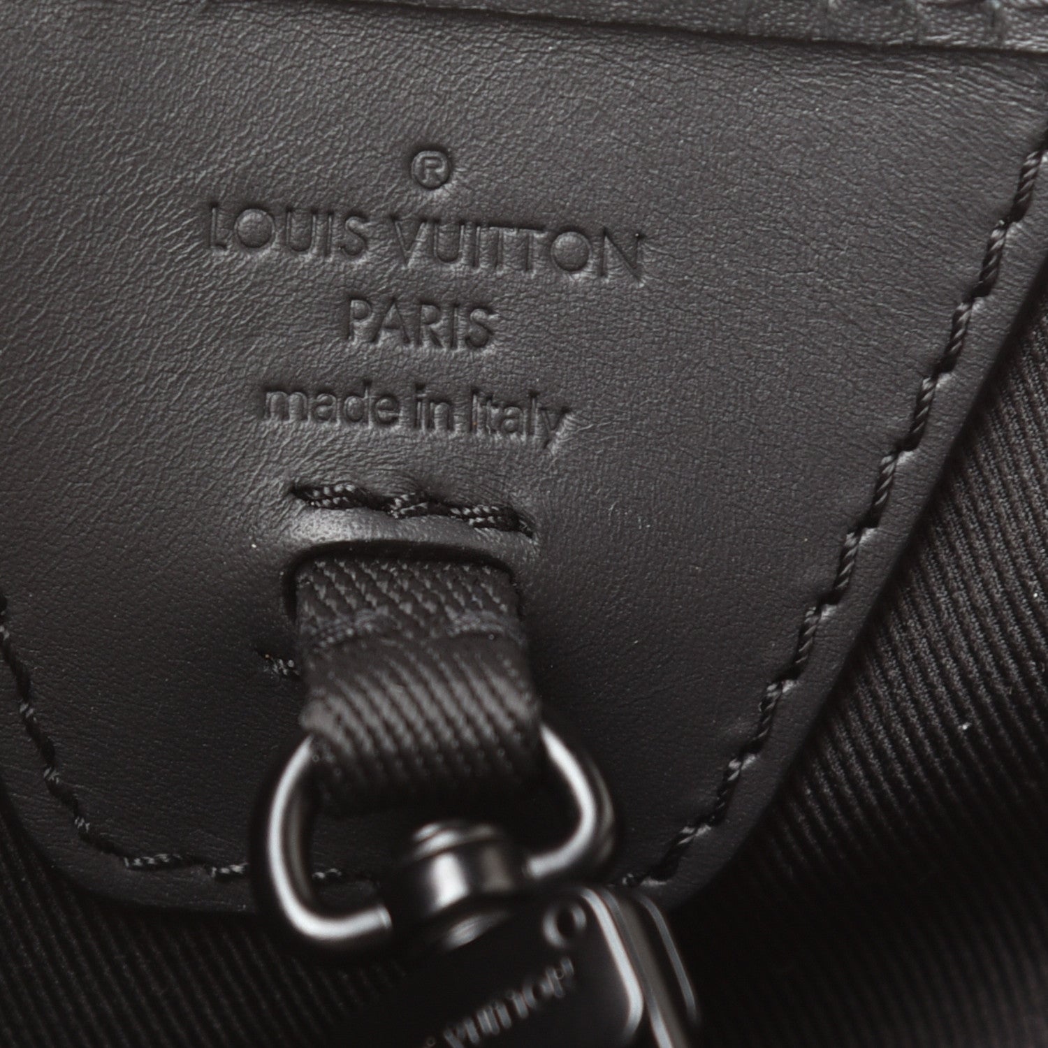 Louis Vuitton Calfskin Monogram Shadow Tote Black 6 of 9