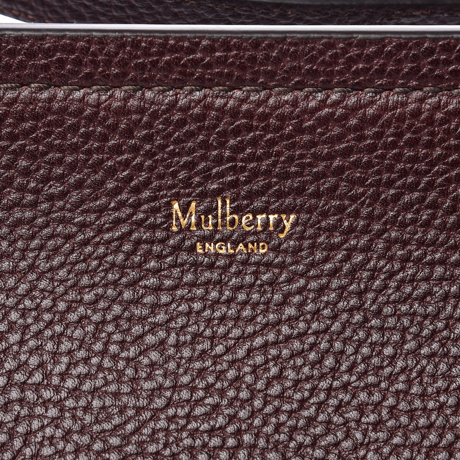 Mulberry Natural Grain Leather Amberley Satchel Oxblood 6 of 9