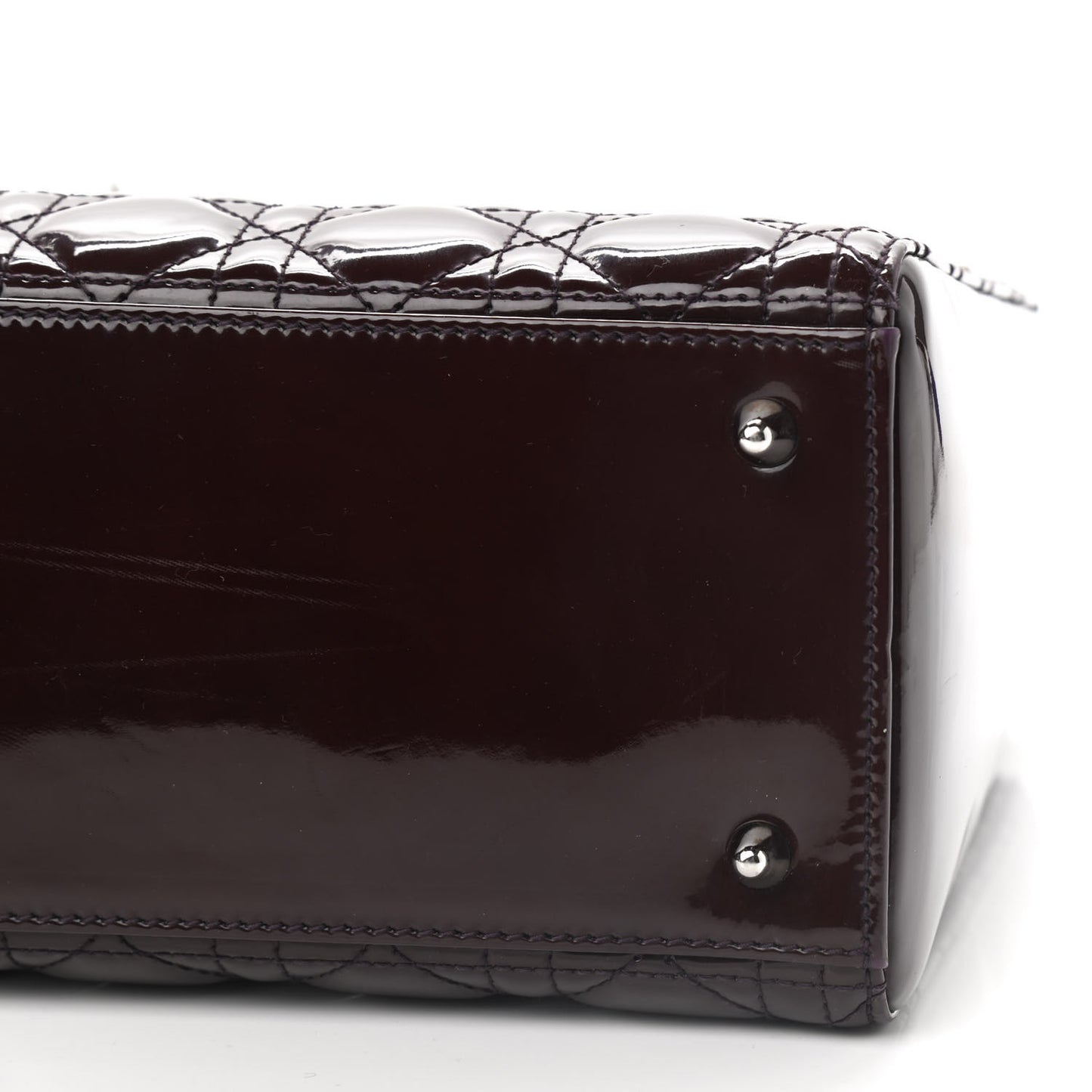Patent Cannage Medium Lady Dior Purple