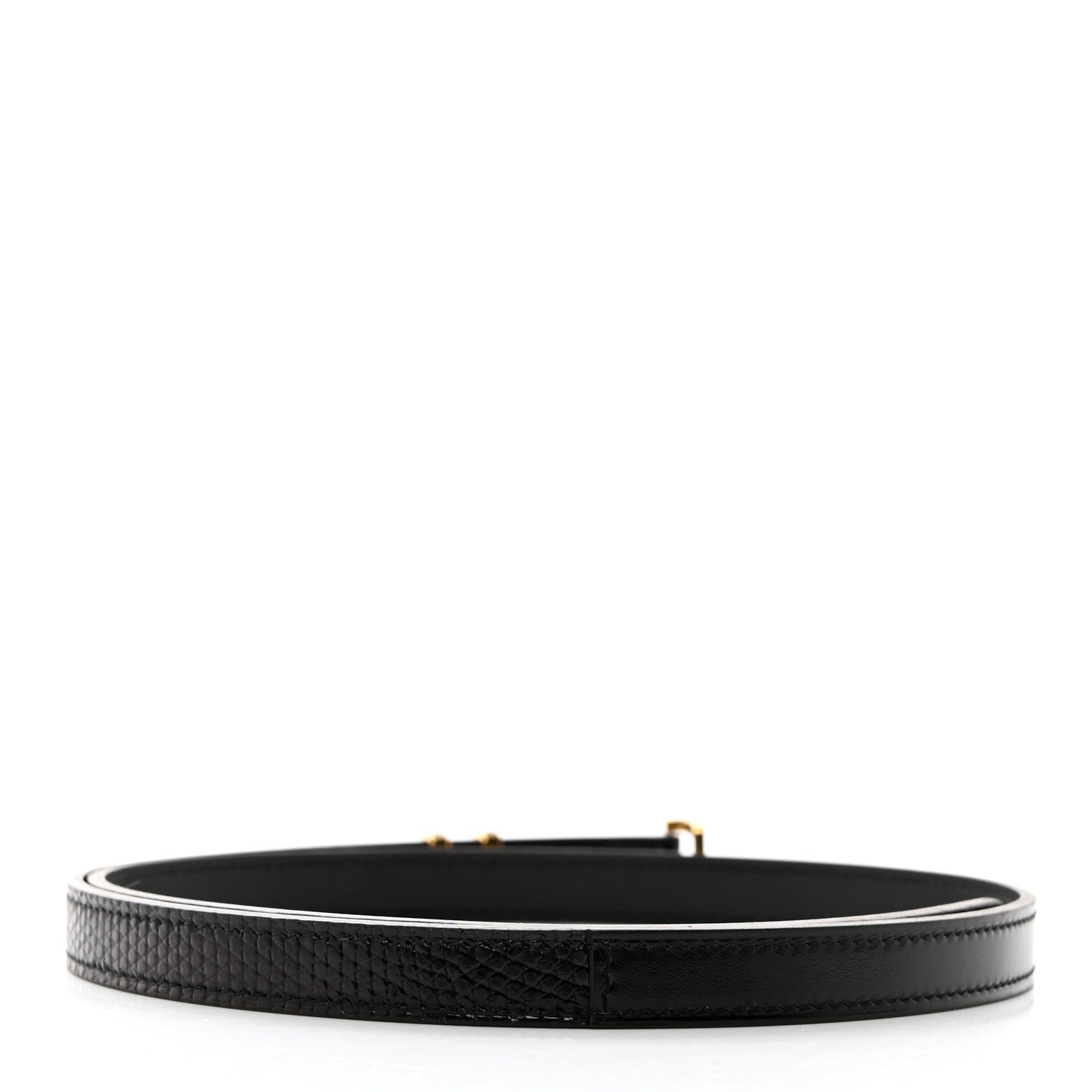 Hermes Box Calfskin Lizard Pop H Trio 15 Belt 75 30 Black 2 of 9