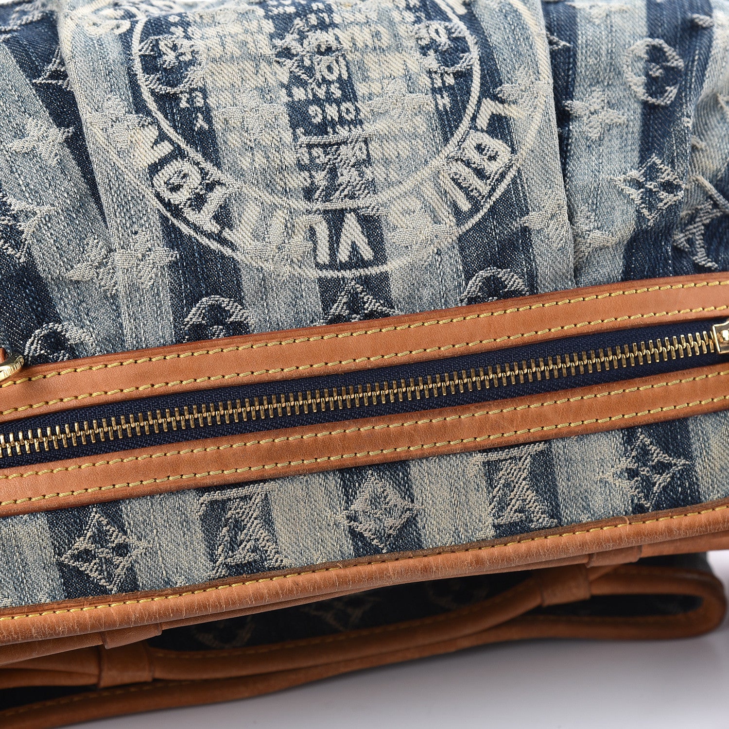 Louis Vuitton Denim Raye Porte Epaule MM 18 of 21